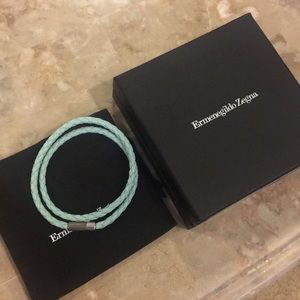 ermenegildo zegna double wrap bracelet authentic